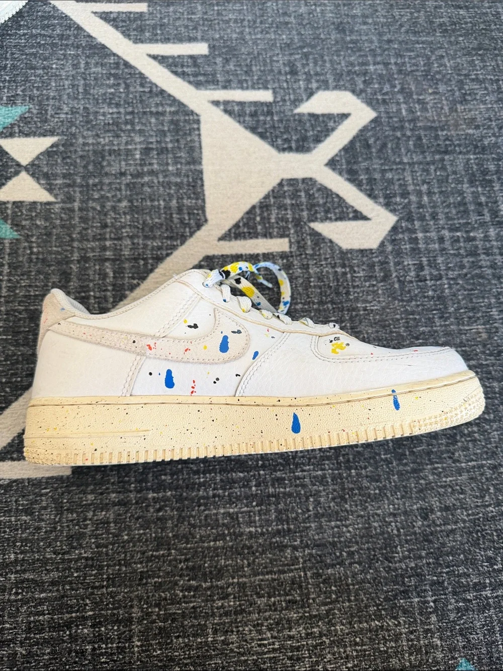 Nike Air Force 1 paint splatter sneakers